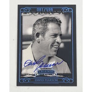 David Pearson Signed Press Pass Legends Card Limited Edition 081/599 NASCAR